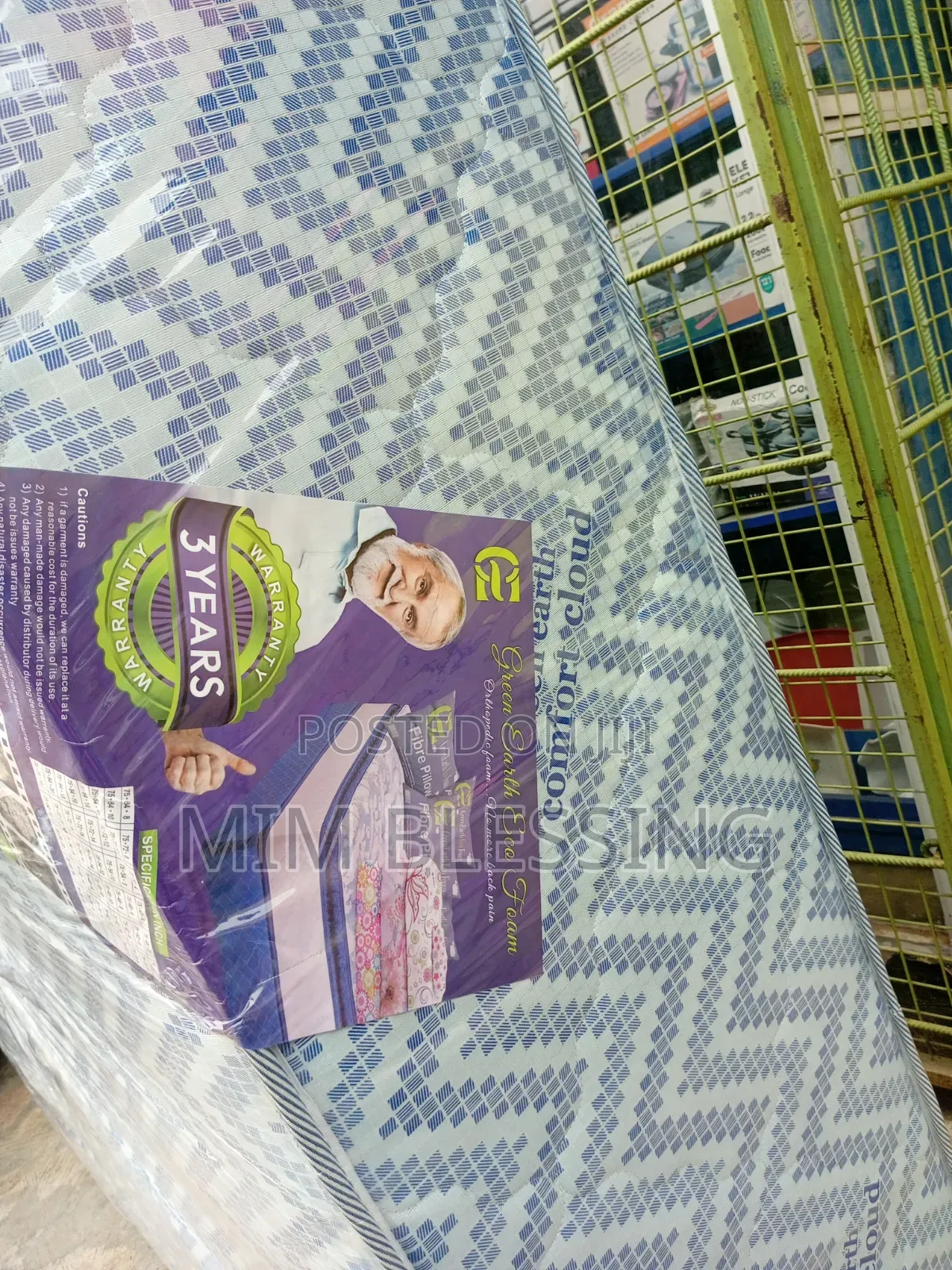 6 by 6 by 18 Inches Semi Orthopedic Mattress