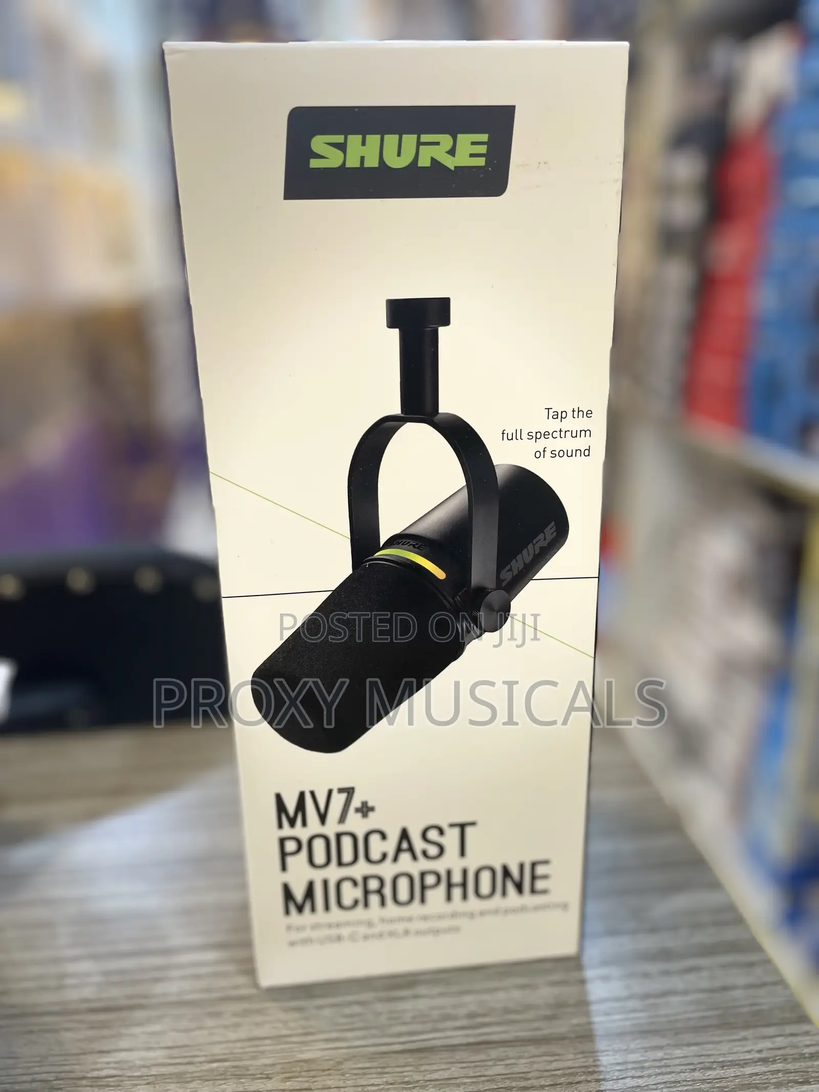 Original Shure Mv7+ Hybrid Podcast & Streaming Microphone