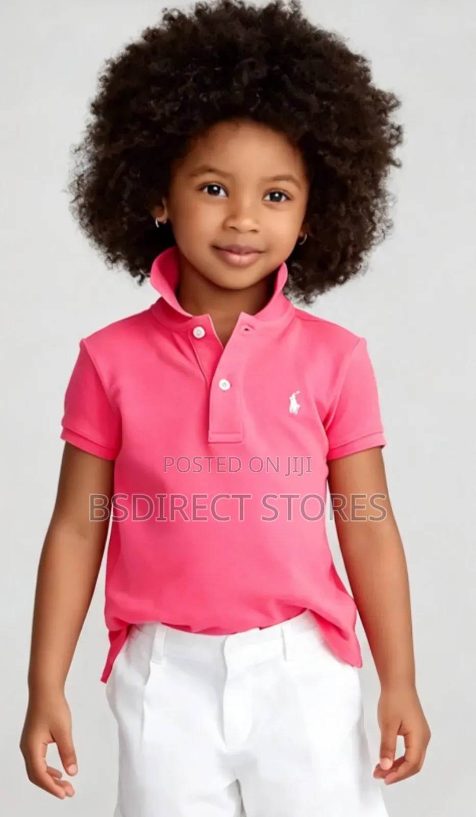 Polo Ralph Lauren Pink Girls Stretch Cotton Mesh Polo Shirt