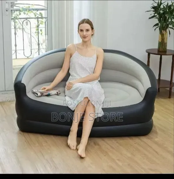 Inflatable Double Sofa Chair With Pump, Inflatable Couch