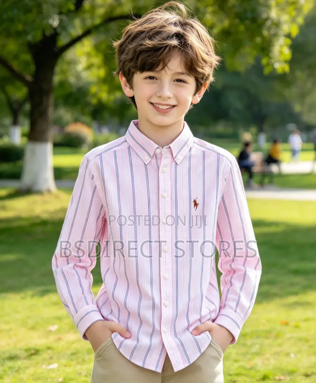 Polo Ralph Lauren Big Boys Long Sleeve Striped Oxford Shirt