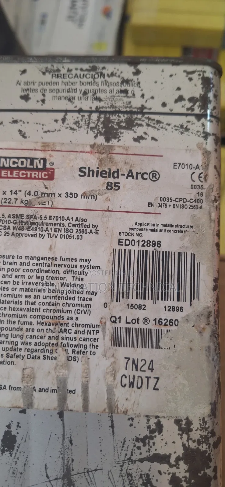 Lincoln Electrode E7010 A1 Original