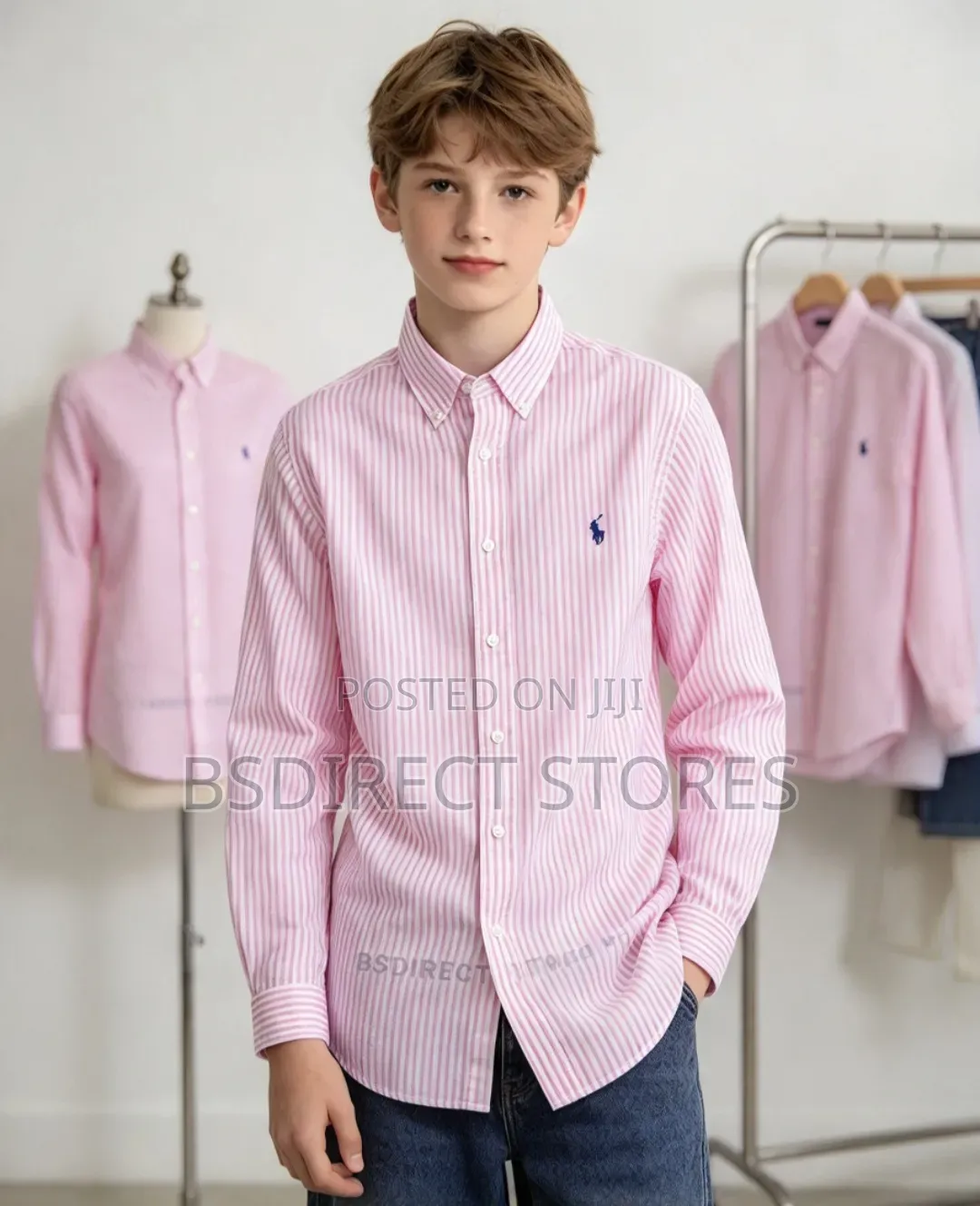 Polo Ralph Lauren Pink Multi Big XL Girl/Boy Striped Shirt