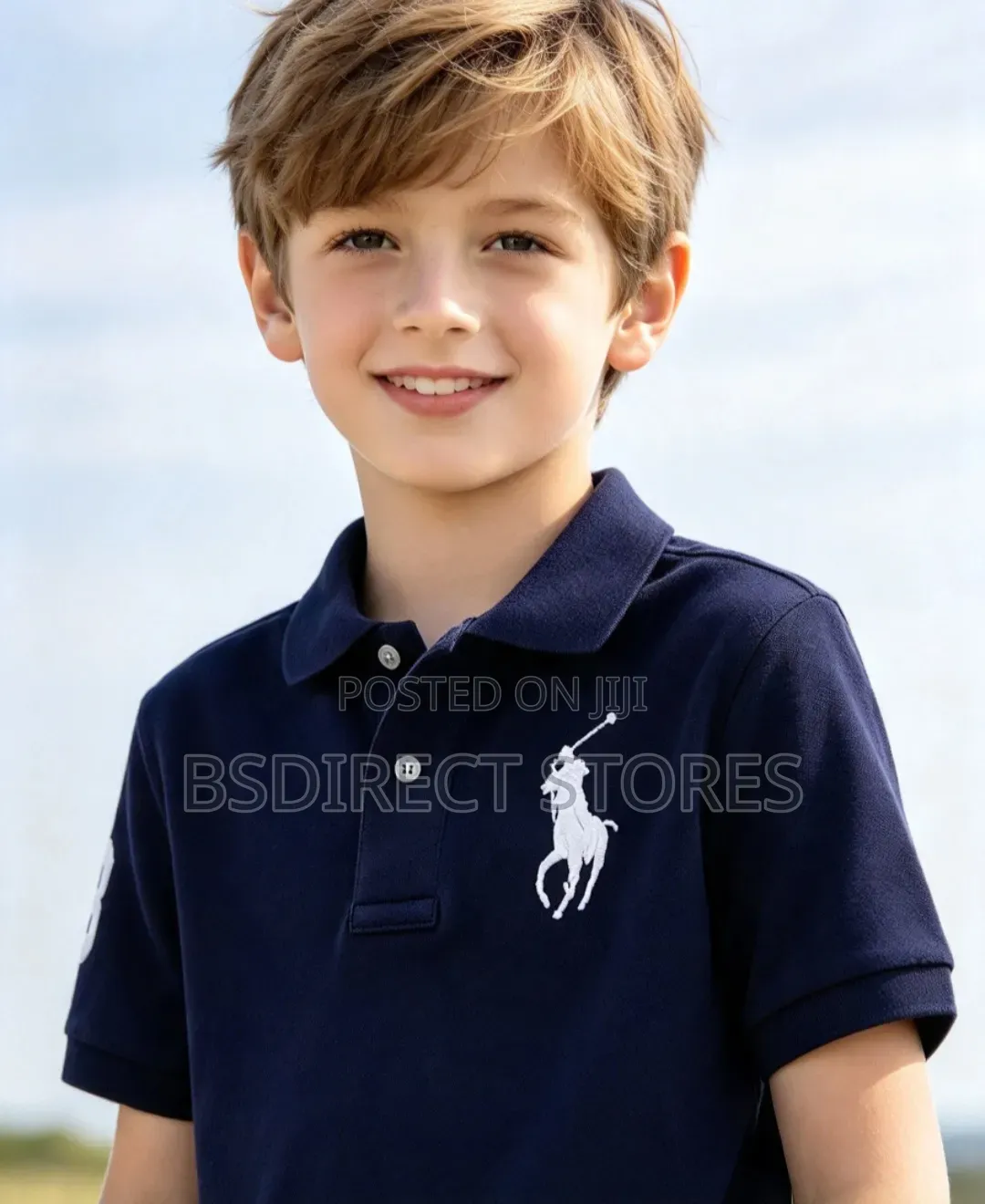 POLO RALPH LAUREN Unisex Big Pony Custom Slimfit Mesh Polo