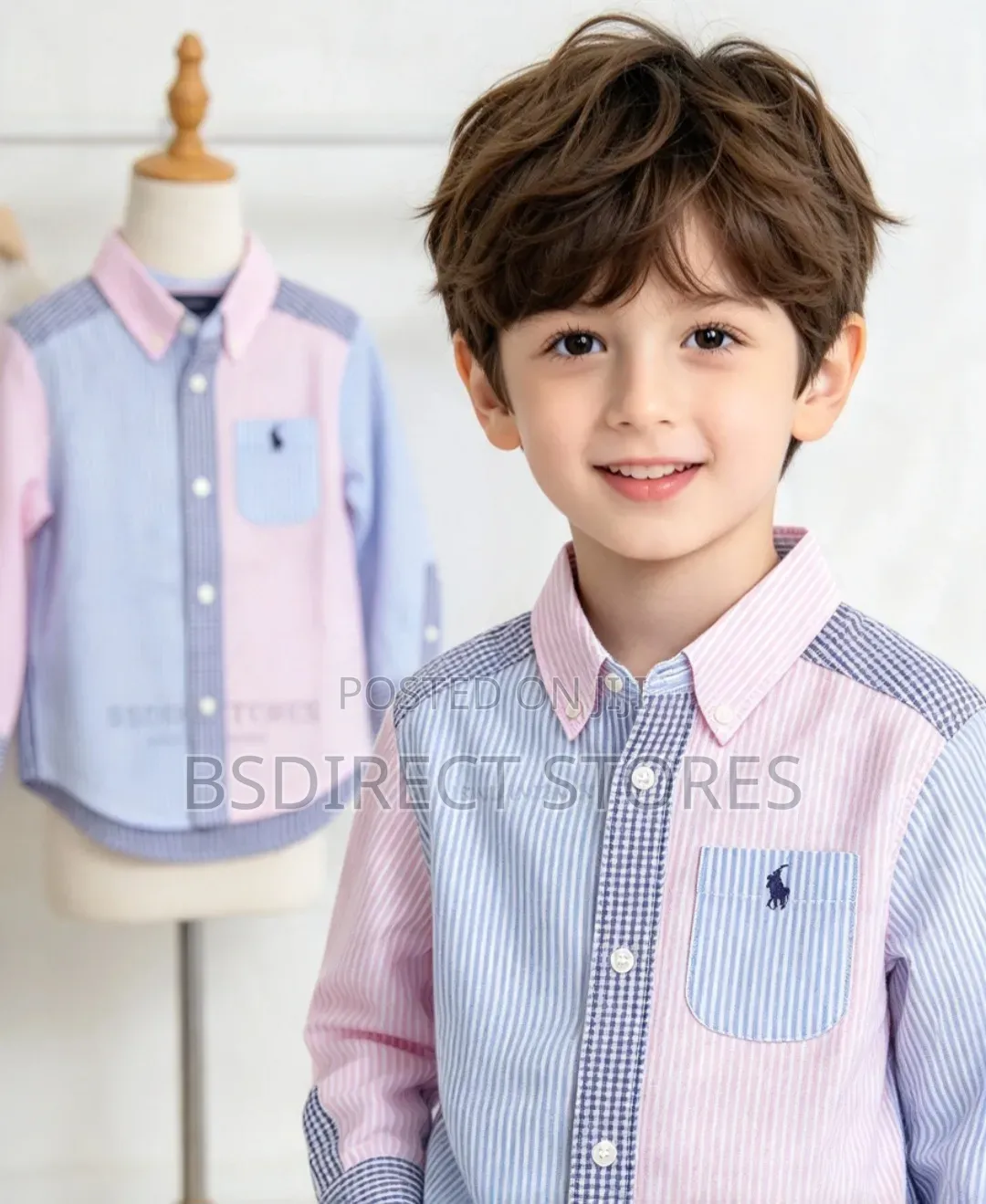 Polo Ralph Lauren Unisex Long Sleeve Fun Multi Stripe Shirt.