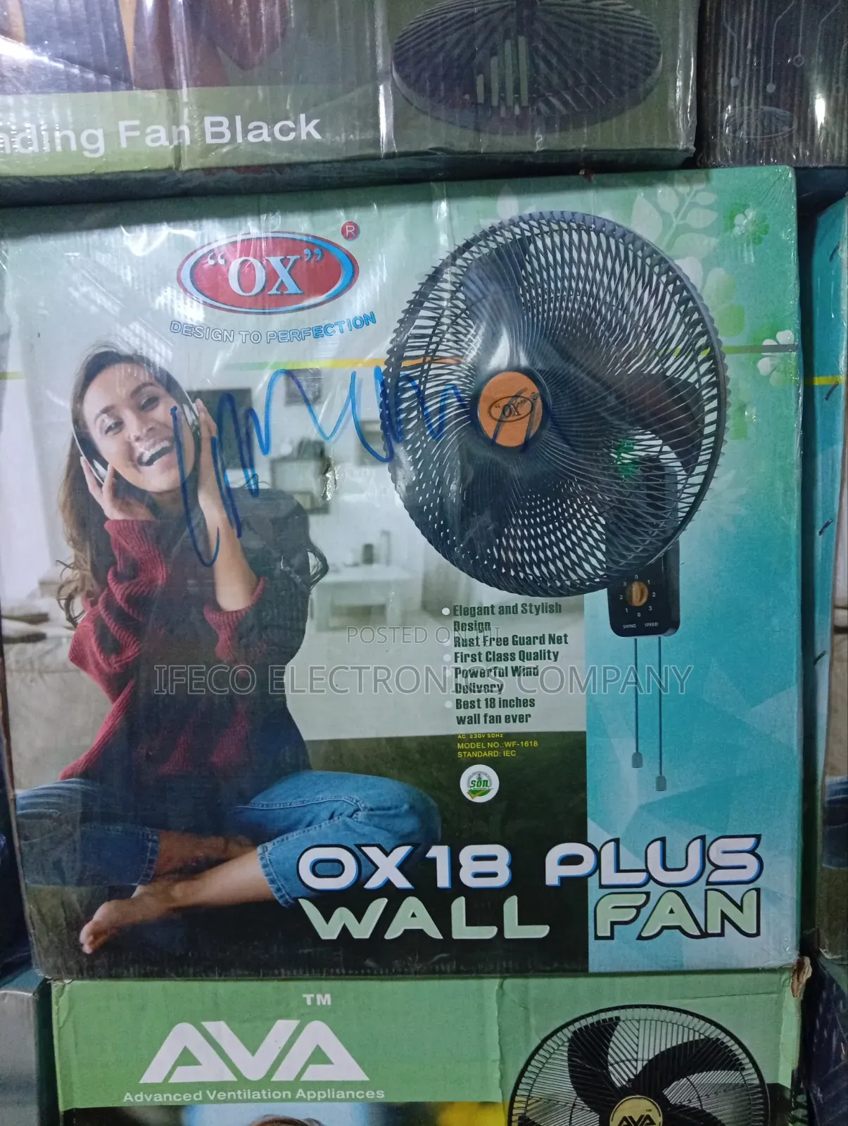 OX Wall Fan. 18 Inches