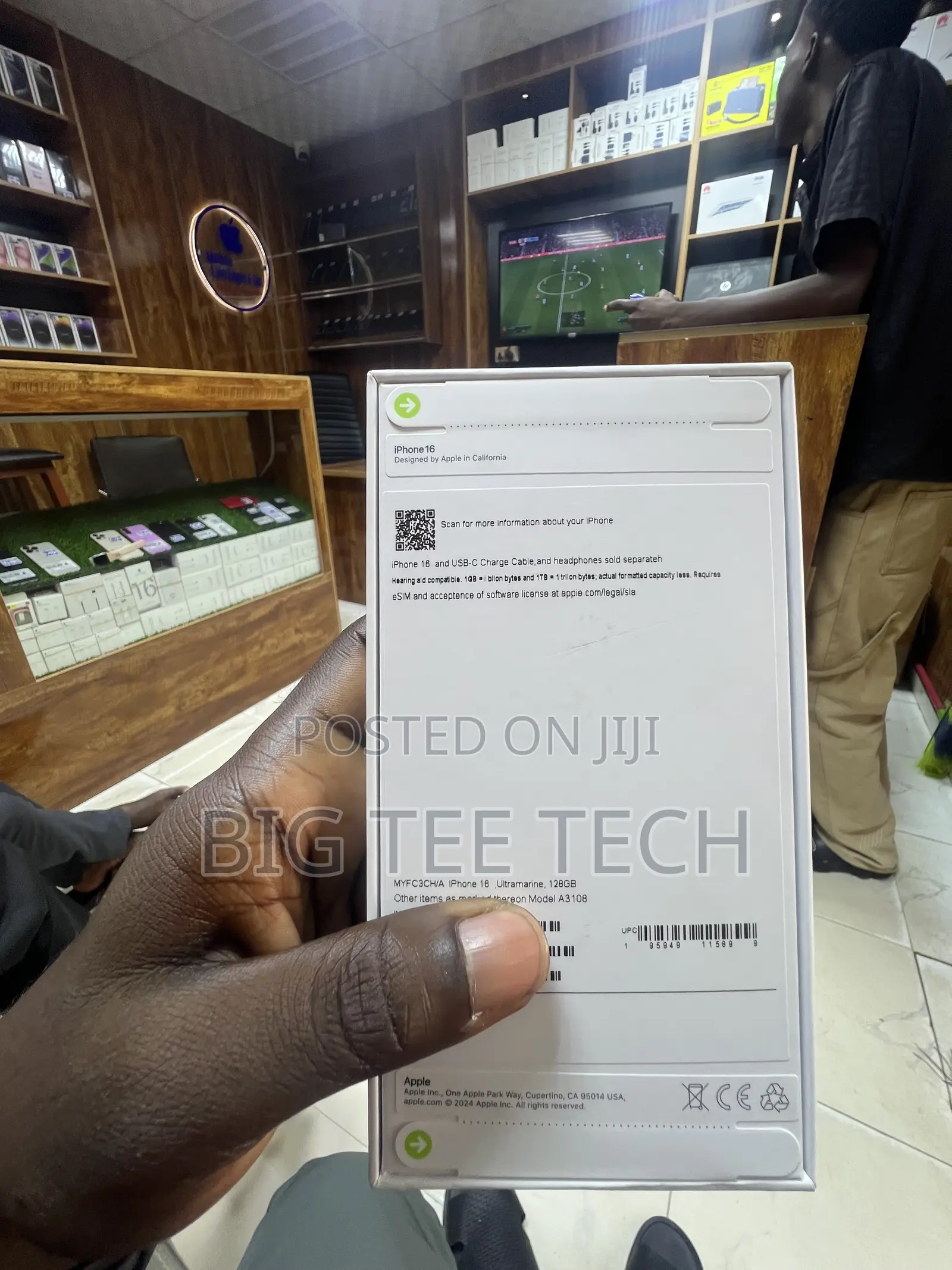 New Apple iPhone 16 128 GB Blue