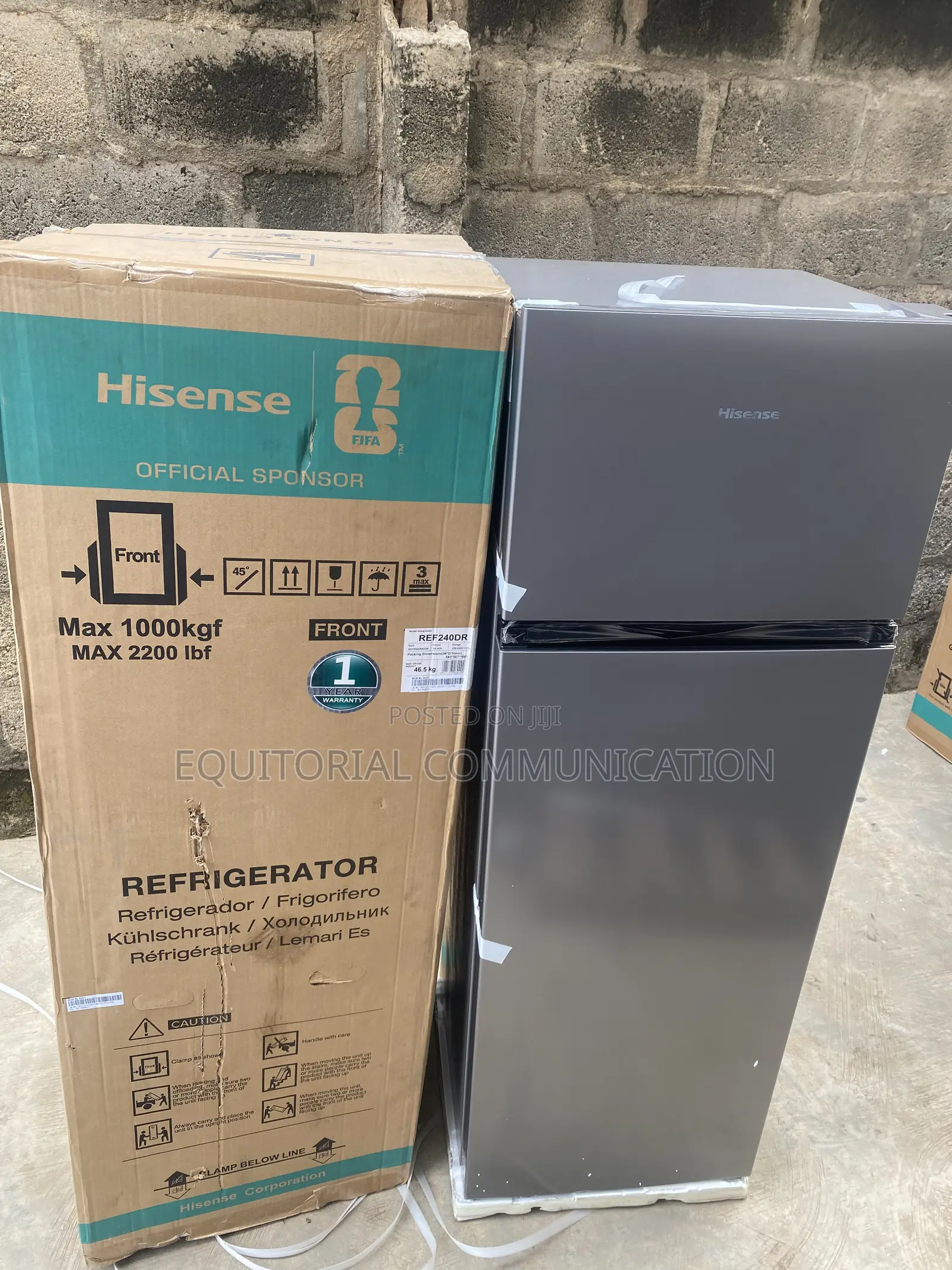 Hisense 240L REF240DR Home Refrigerator Top Freezer