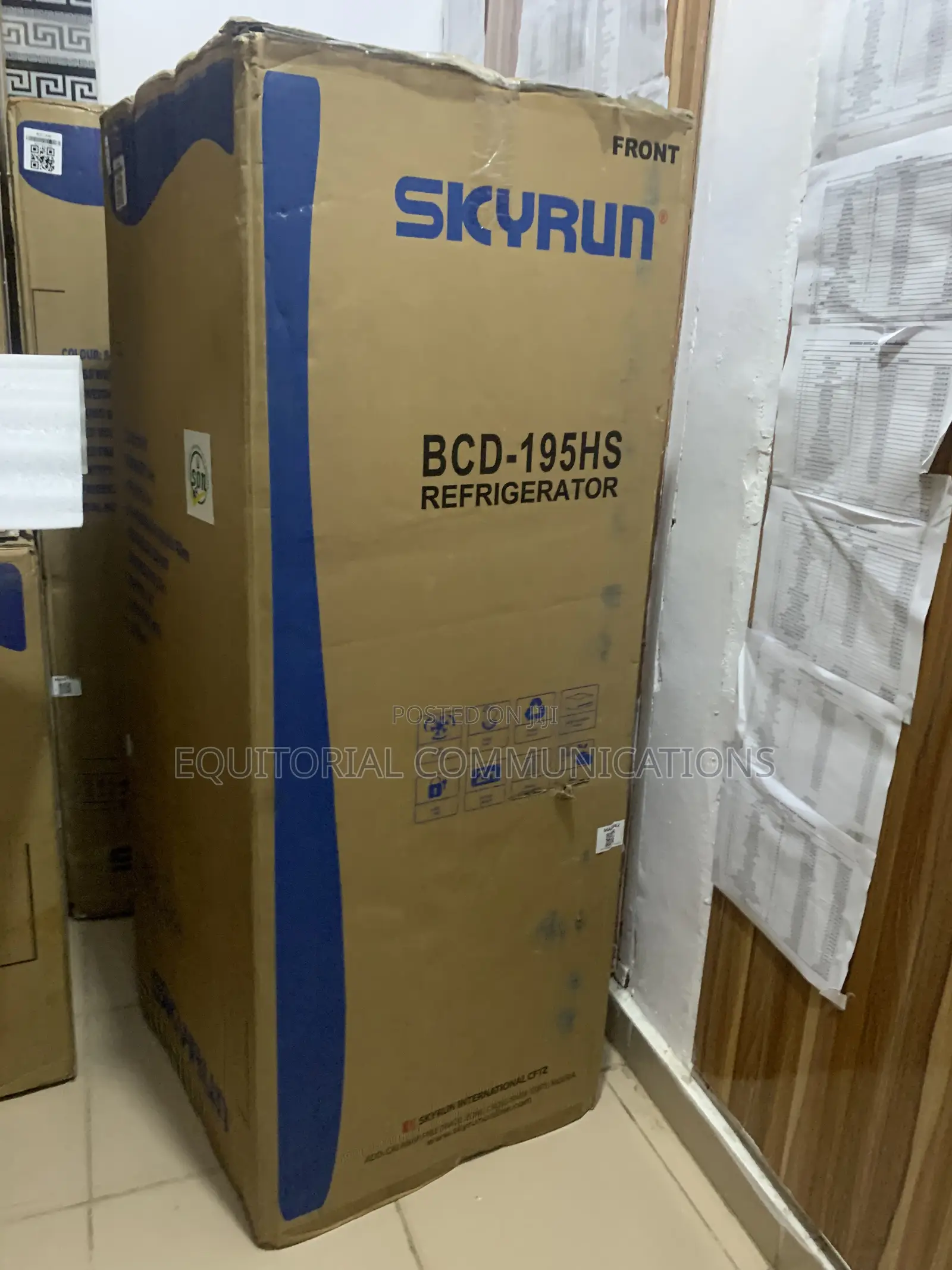 Skyrun 195L Refrigerator – BCD-195HS Double Door Fridge for Kitchen