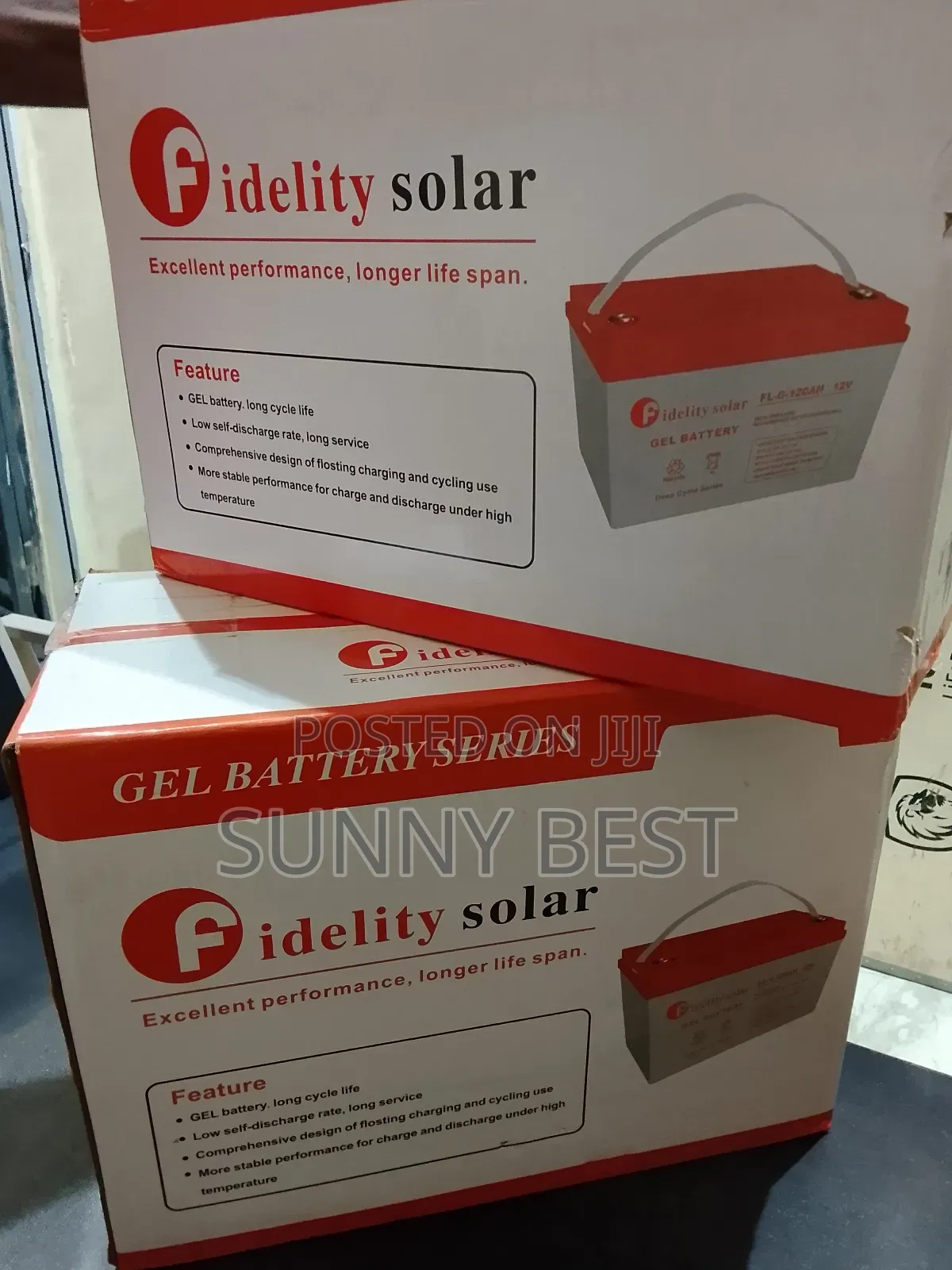 Fidelity GEL Battery 12v