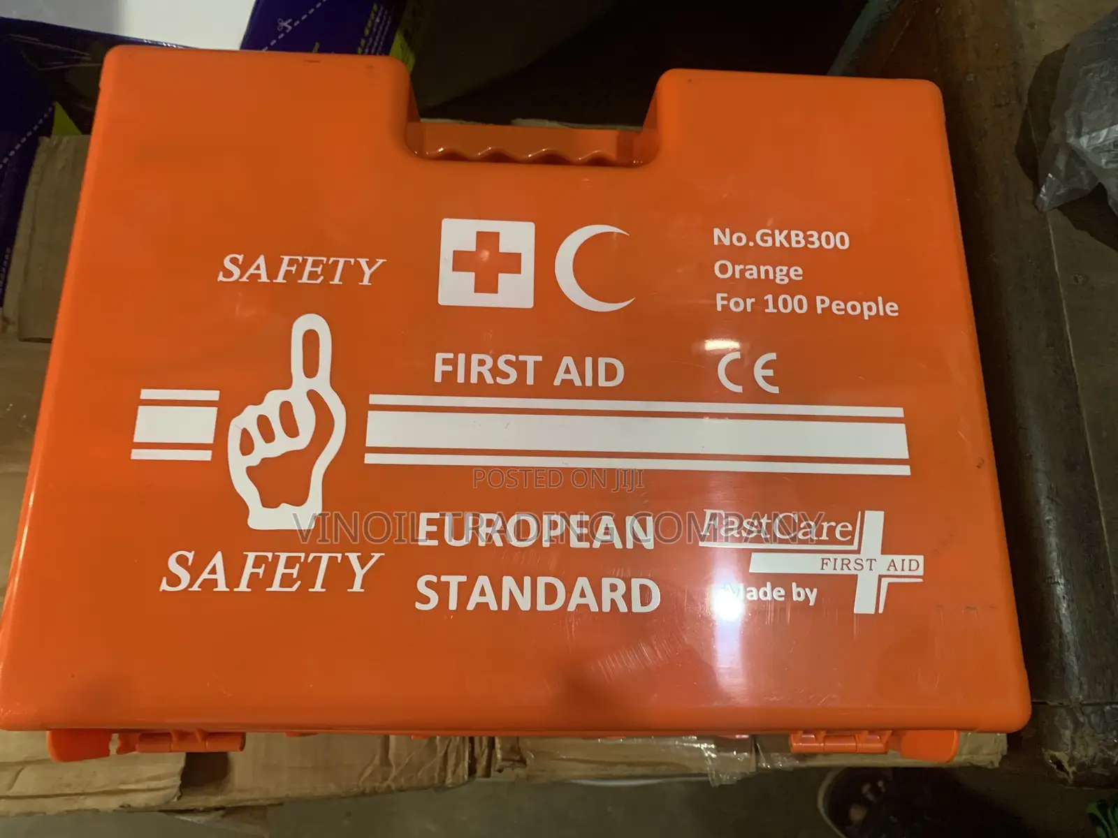 First AID BOX- Orange - For 100 People - European Standard -