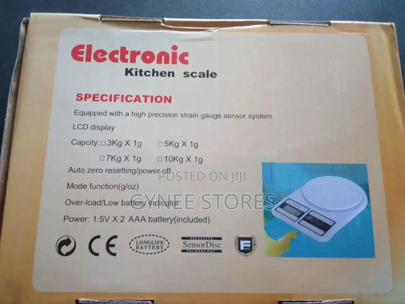 10kg/1g Electronic Kitchen Digital Scale