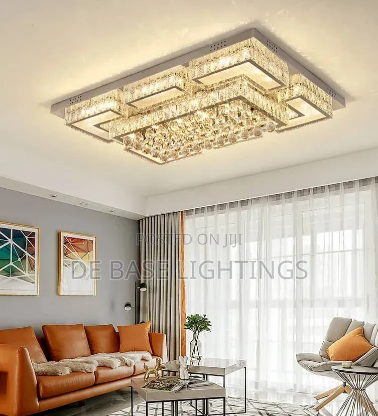 Luxury Crystal Mount Flush Ceiling Light