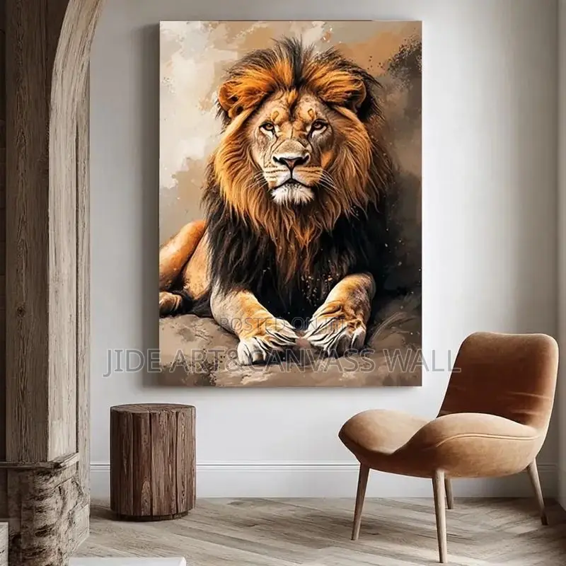 Canvass Lion Wall Frames