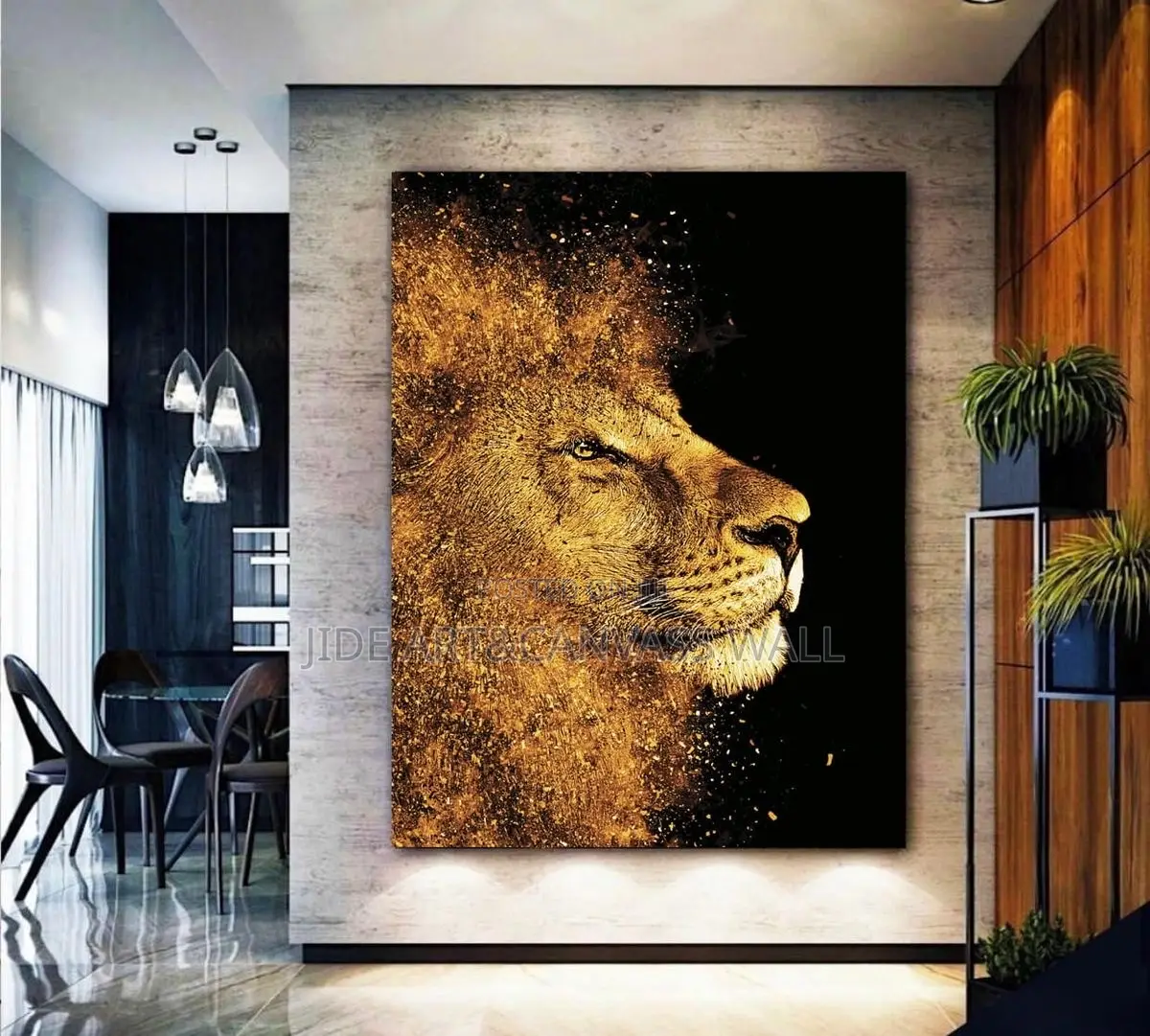 Canvass Lion Wall Frames