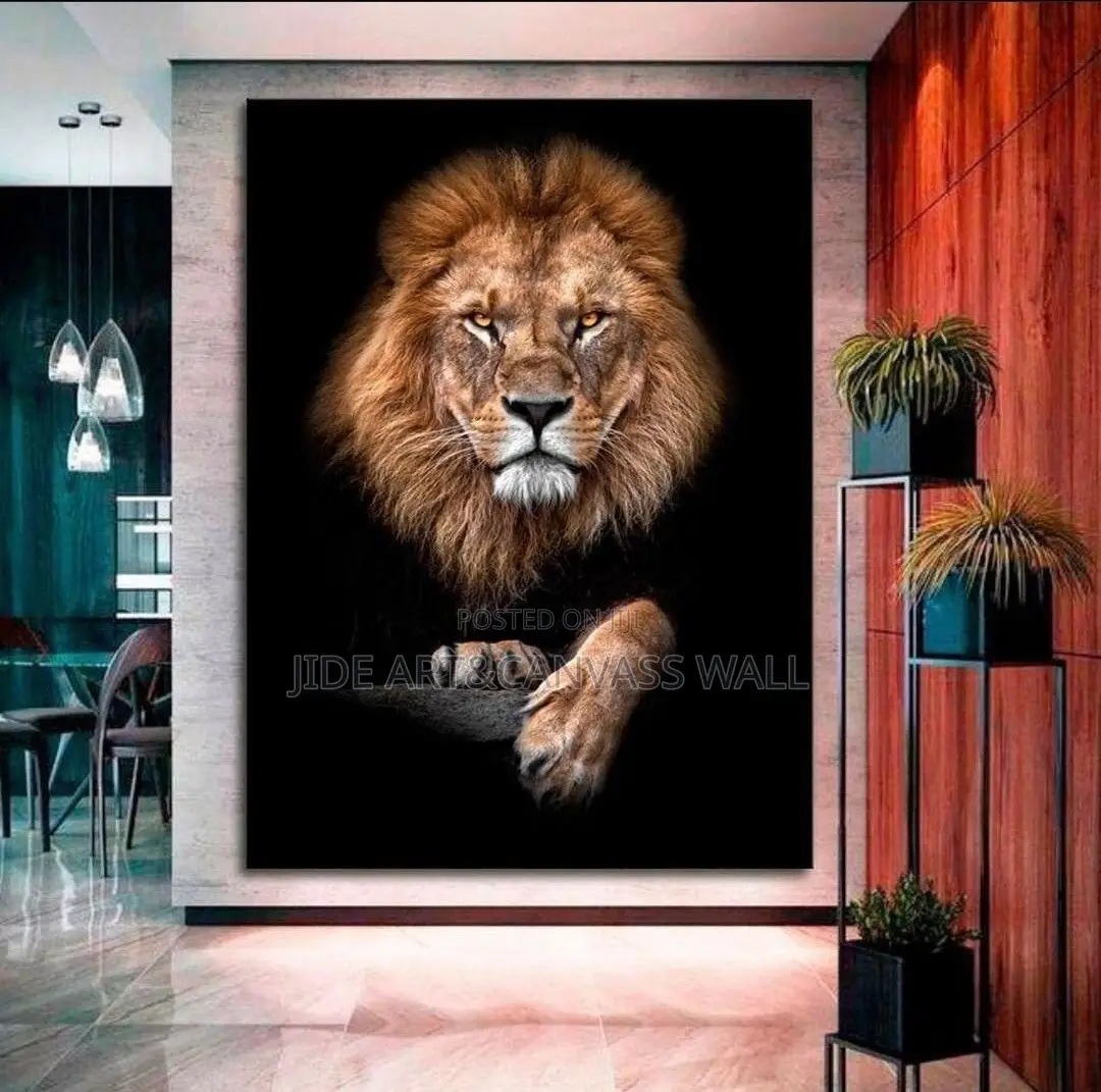 Canvass Lion Wall Frames