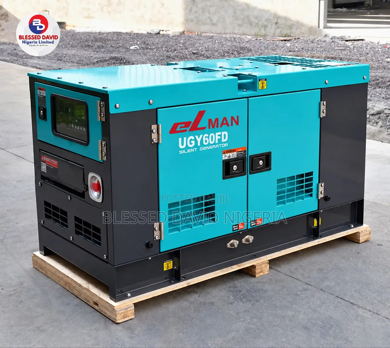 Elman UGY60FD 60kva Soundproof Diesel Generator With Isuzu Engine