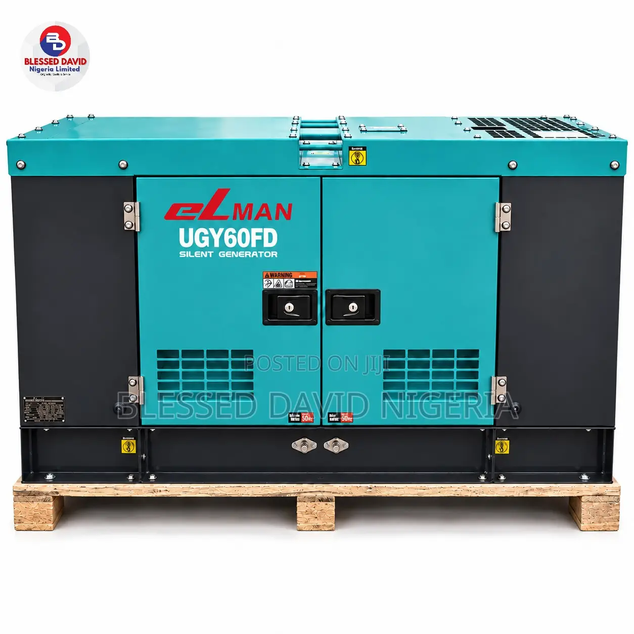 Elman UGY60FD 60kva Soundproof Diesel Generator With Isuzu Engine