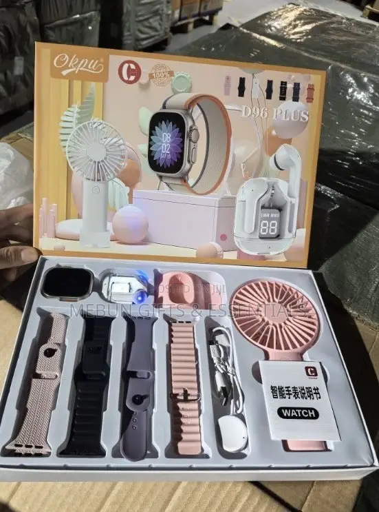 D96 Plus 8-in-1 Smartwatch Gift Set