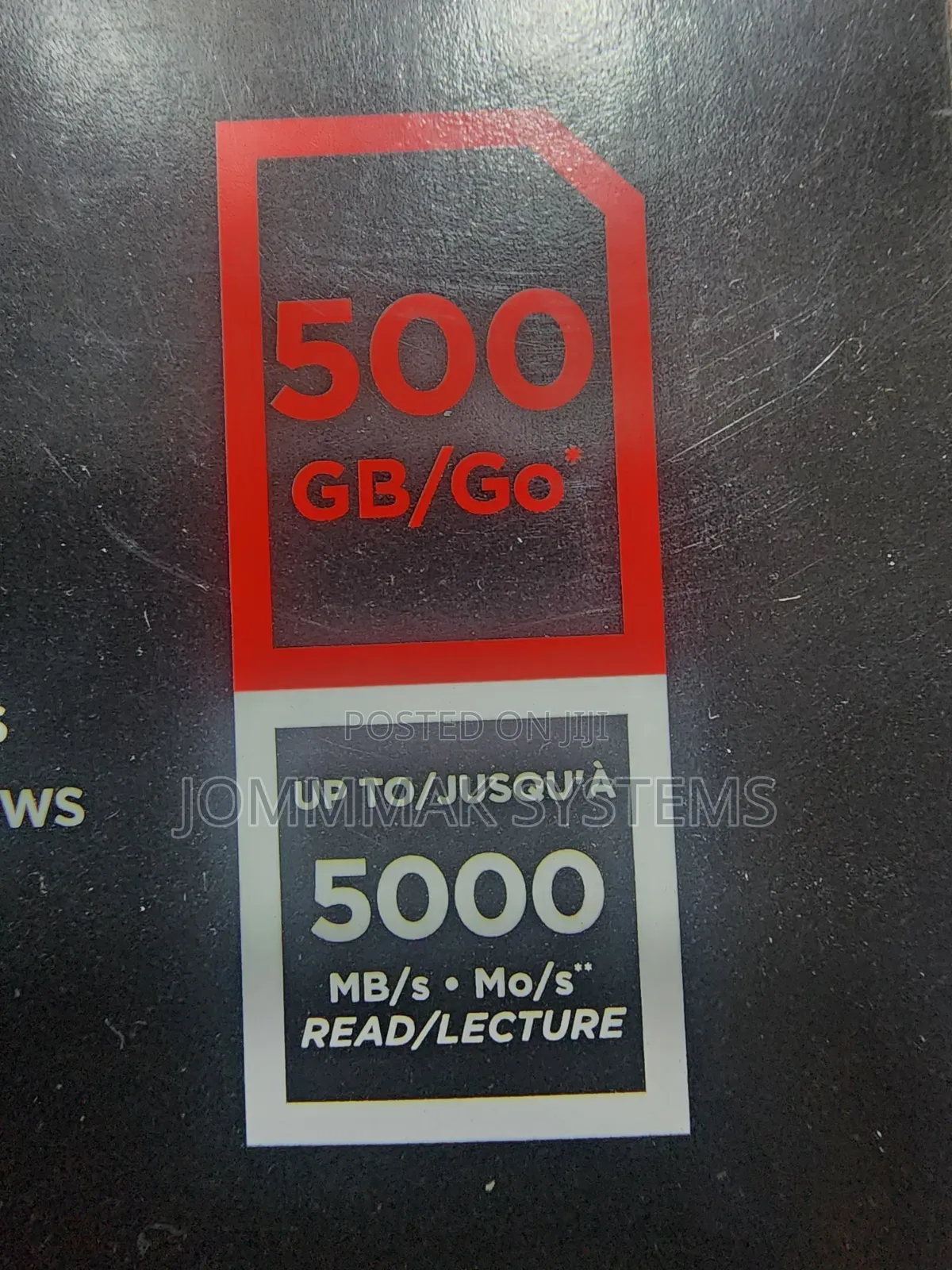 500 GB Sandisk SSD