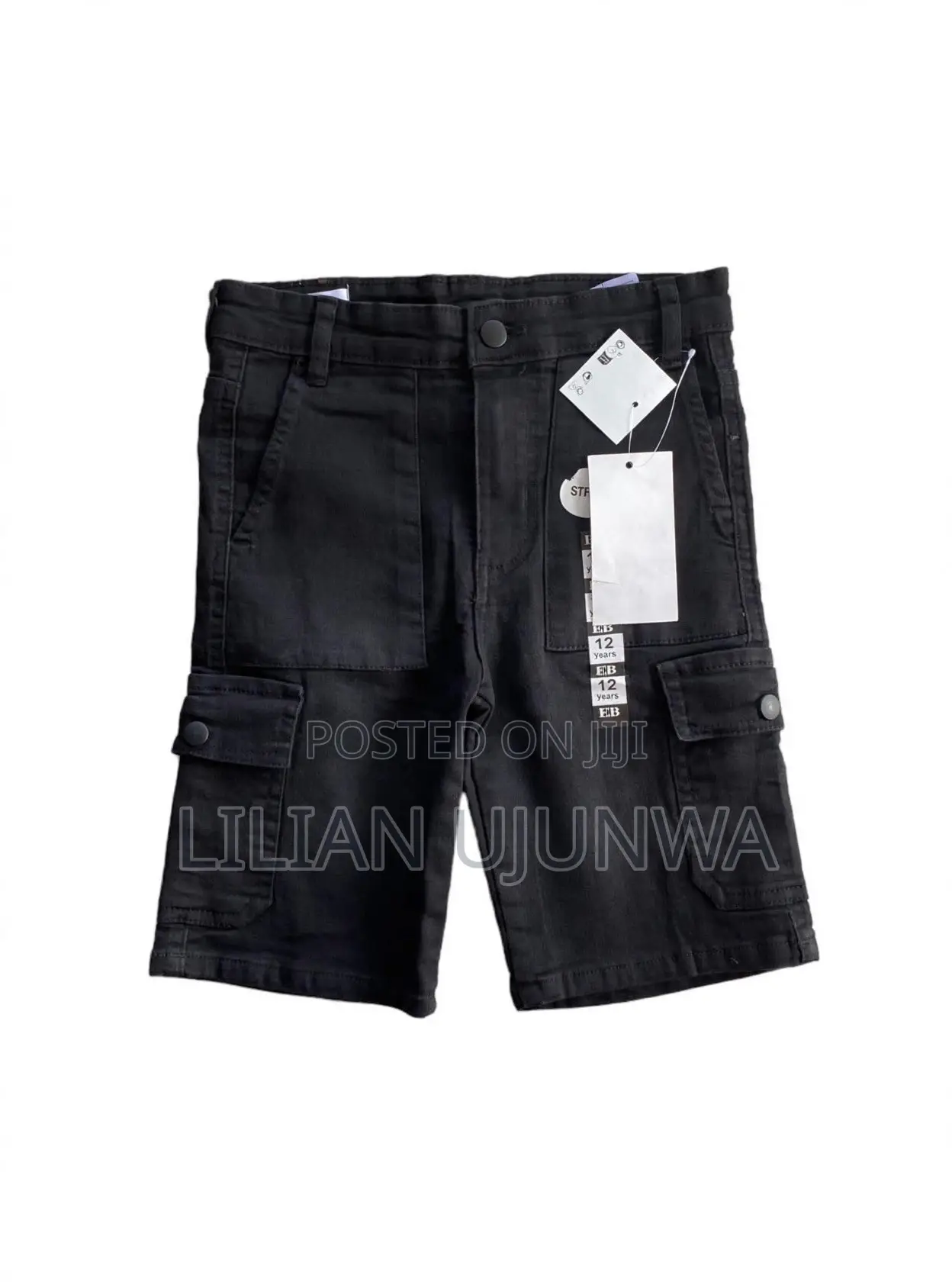 EB Boys Denim Cargo Short - Ages 3 to 8 - High Quality