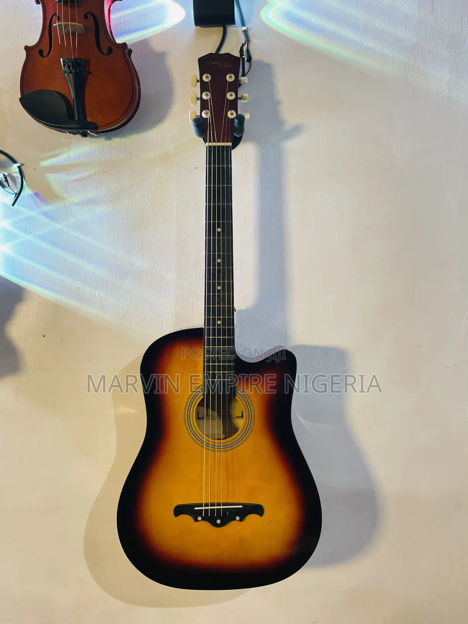 Neat as New Chelldee 38 Inches Acoustic Guitar With Bag and Strap