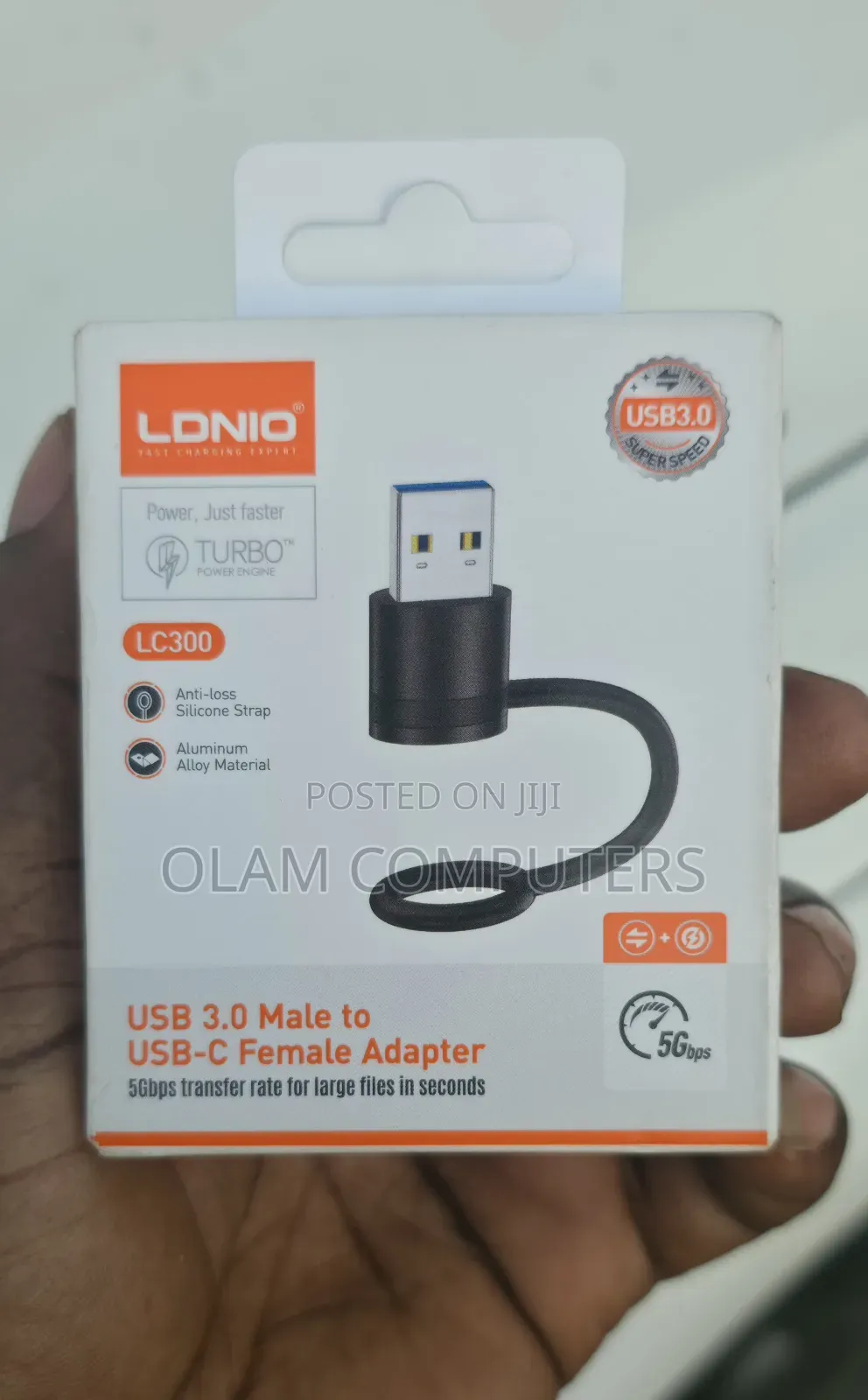 Ldnio LC300 3.0 Male to USB-C Female Adapter
