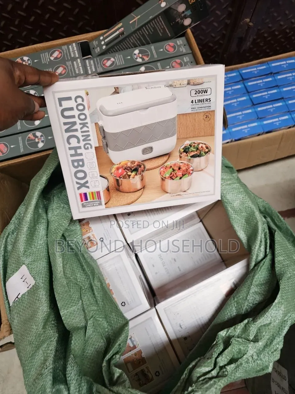 4 in 1 Electric Heating Lunch Box – Stainless Steel Food Warmer