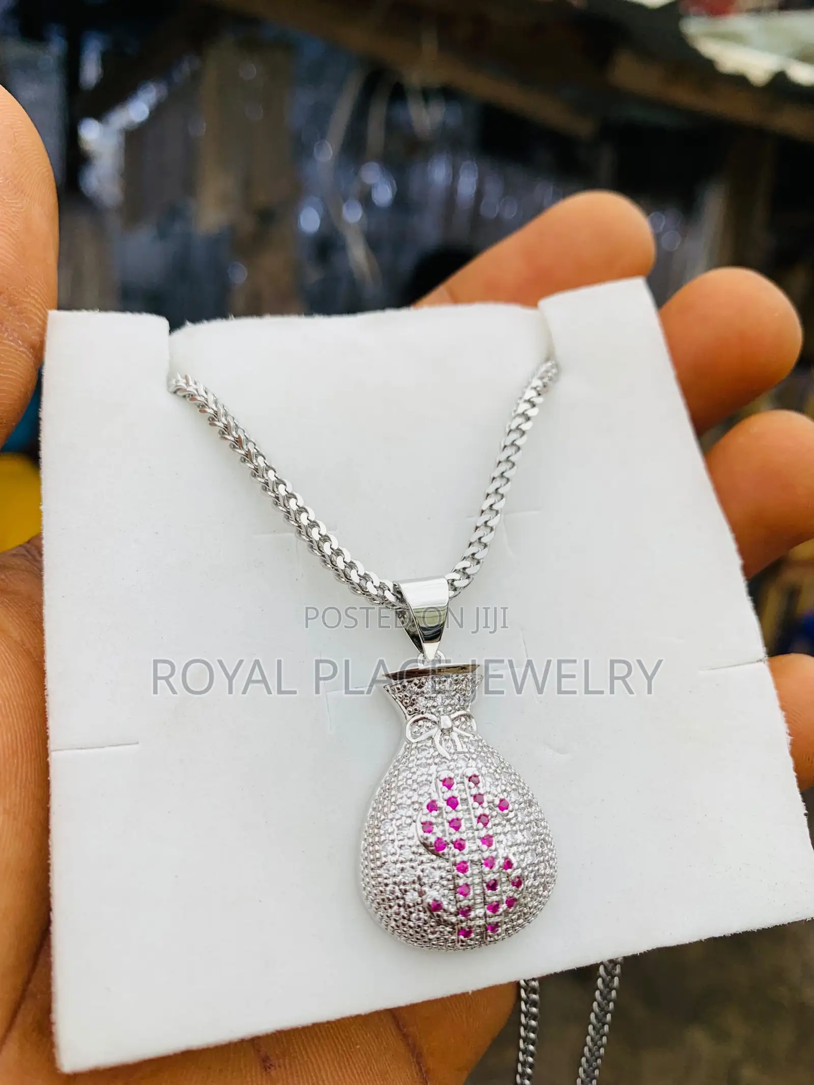 Iced Pendant and Chain