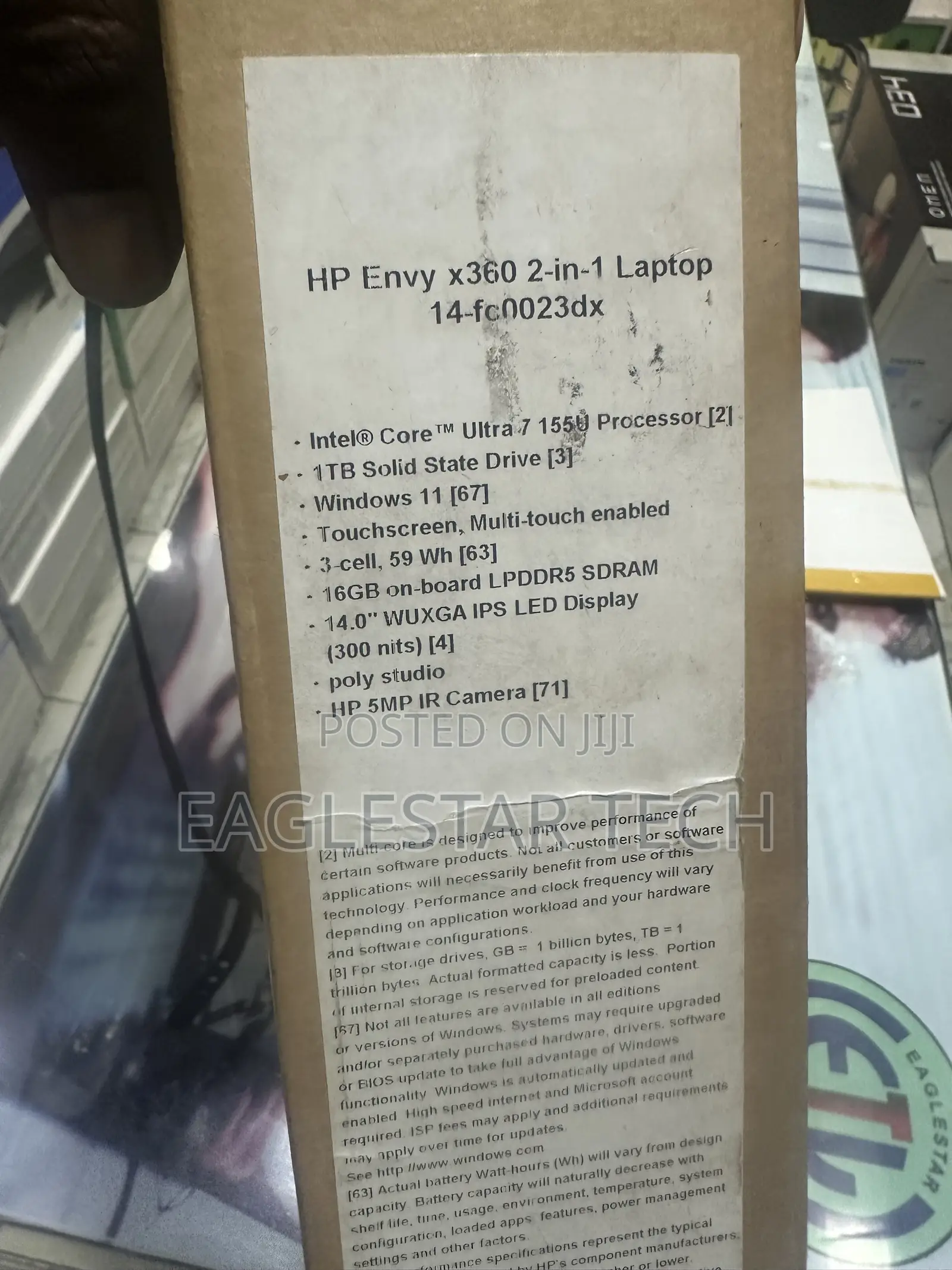 New Laptop HP Envy 14 16GB Intel Core Ultra 7 SSD 1T
