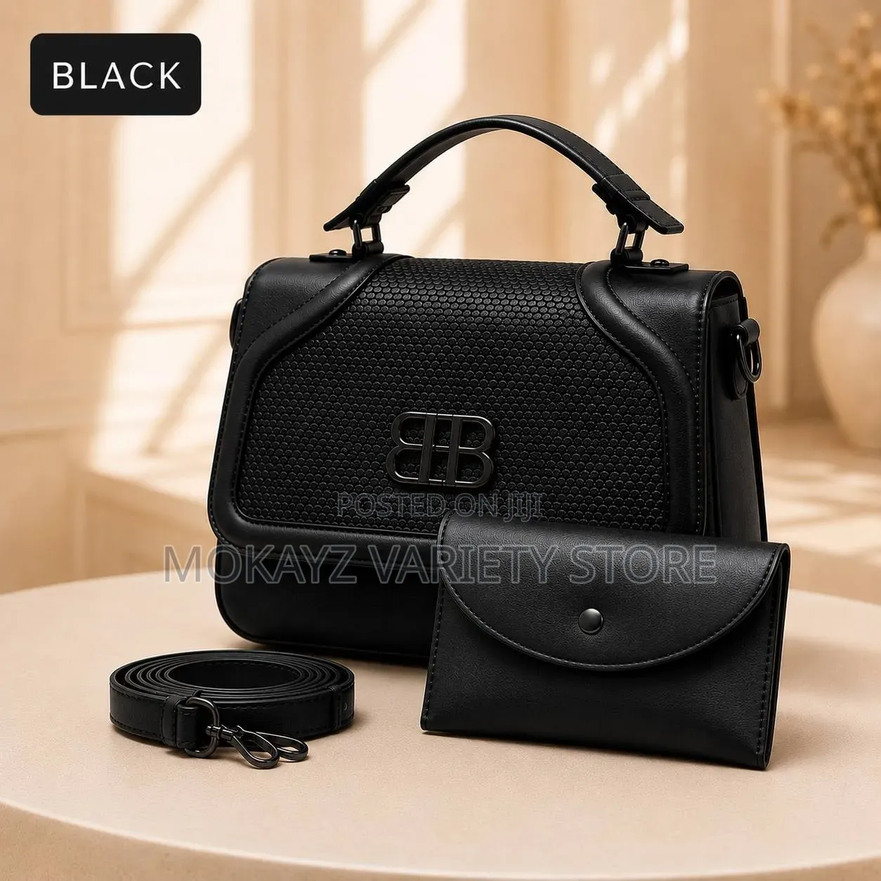 Bb 2-in-1 Quality Luxury Ladies Leather Handbag