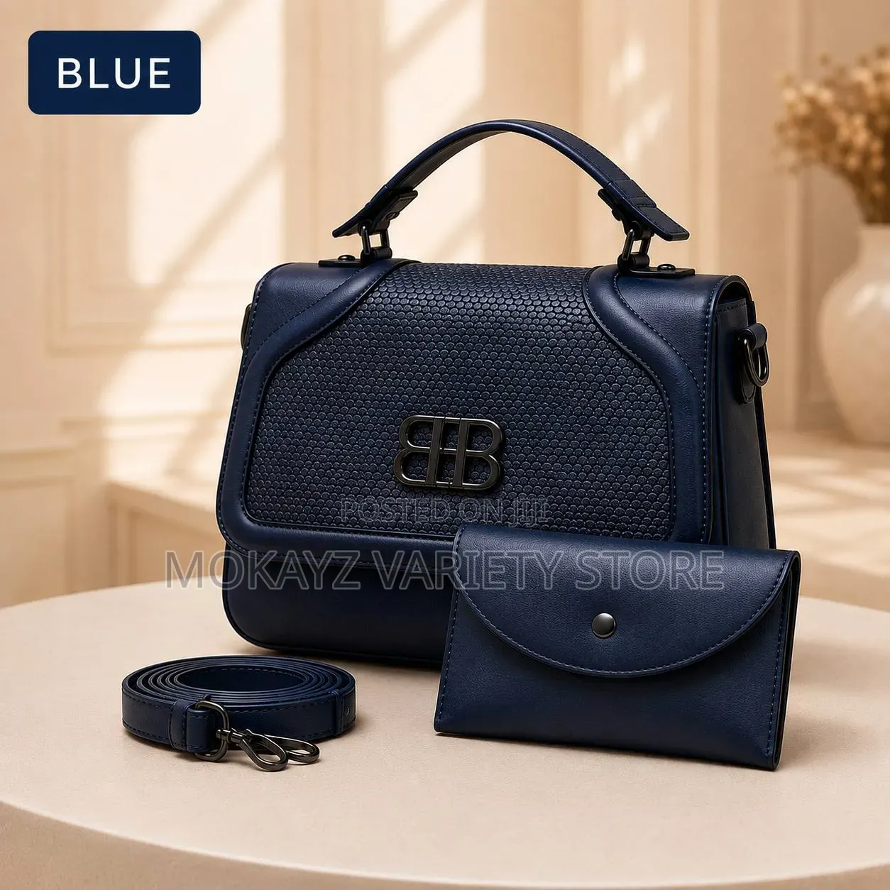 Bb 2-in-1 Quality Luxury Ladies Leather Handbag