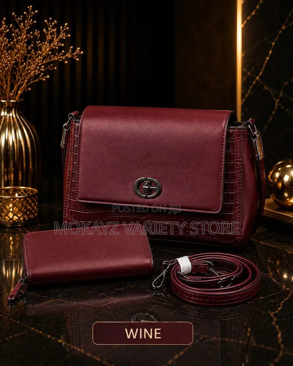 Chris Kalla 2in1 Quality Luxe Ladies Leather Handbag