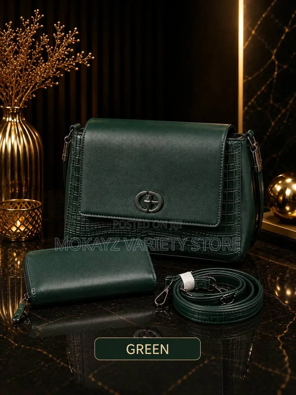 Chris Kalla 2in1 Quality Luxe Ladies Leather Handbag