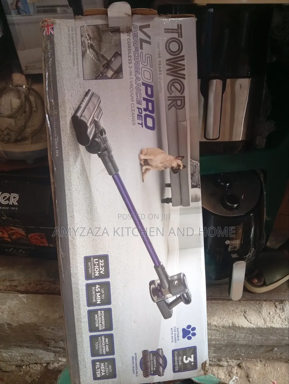 Tower VL80 Pro Performance Pet Cordless 3-in-1 Vacuum Cleaner
