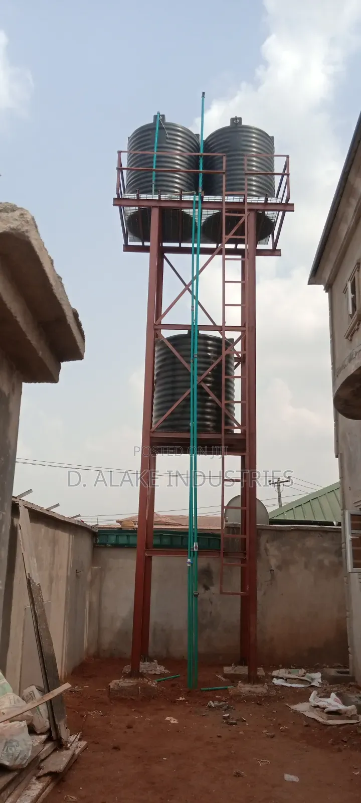 6m Overhead Water Tank Tower.