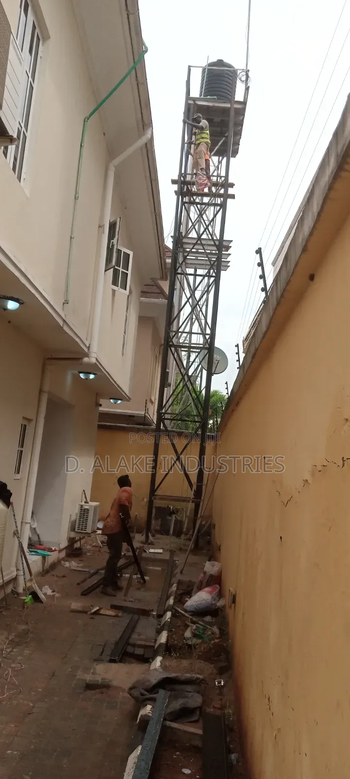 6m Overhead Water Tank Tower.