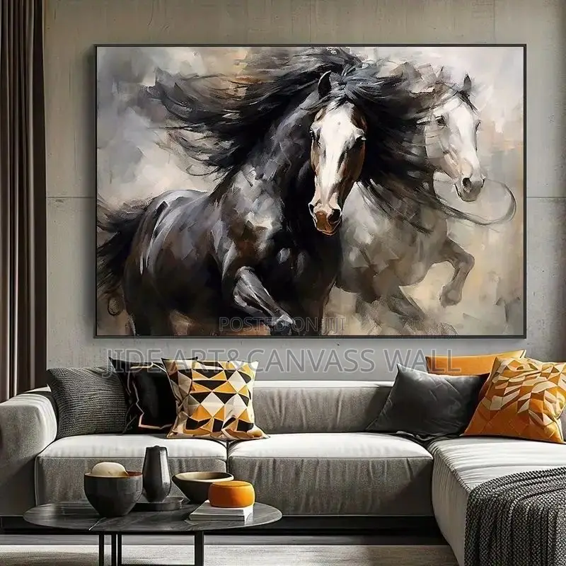 Modern Canvass Wall Horses Art Decor