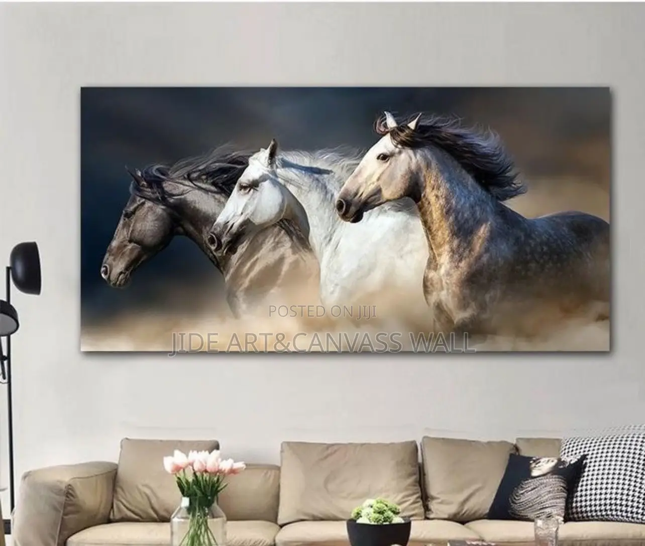 Modern Canvass Wall Horses Art Decor