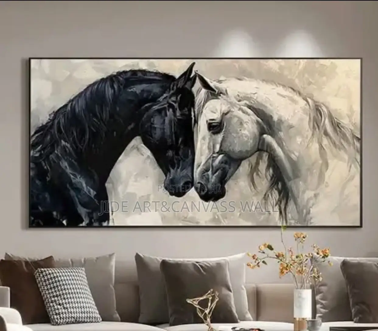 Modern Canvass Wall Horses Art Decor