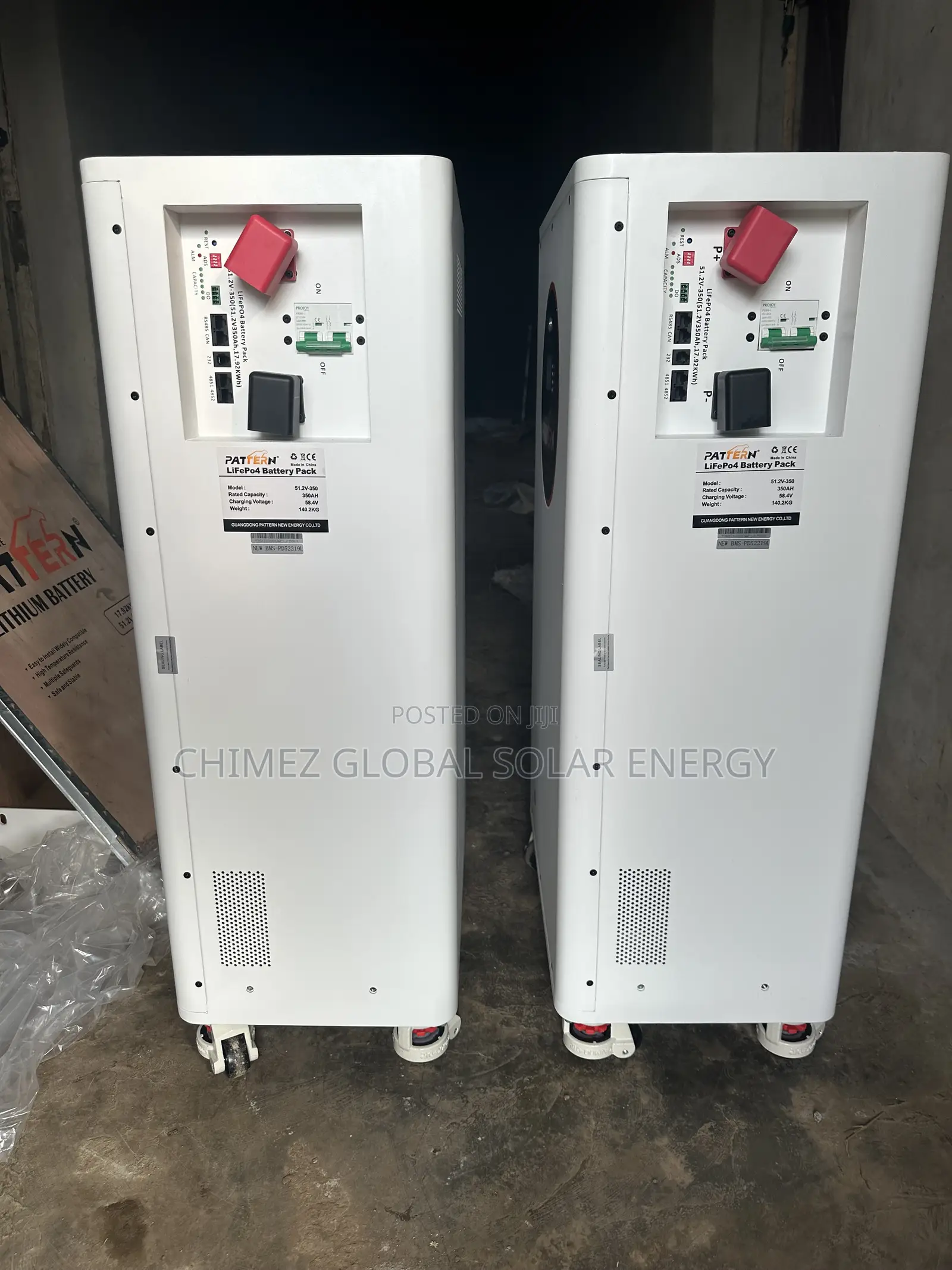 Pattern Lithium Battery 17.5kwh , 51.2V