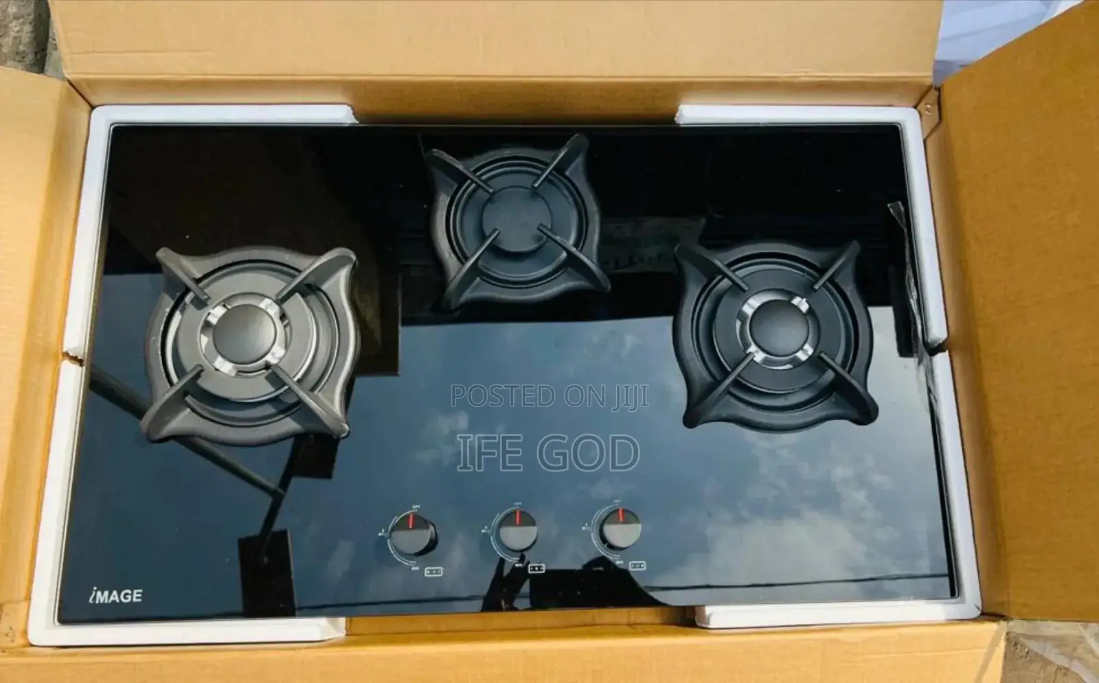 Original IMAGE Built-in 90CM 3 Burners Automatic Gas Cooker HOB Etc.