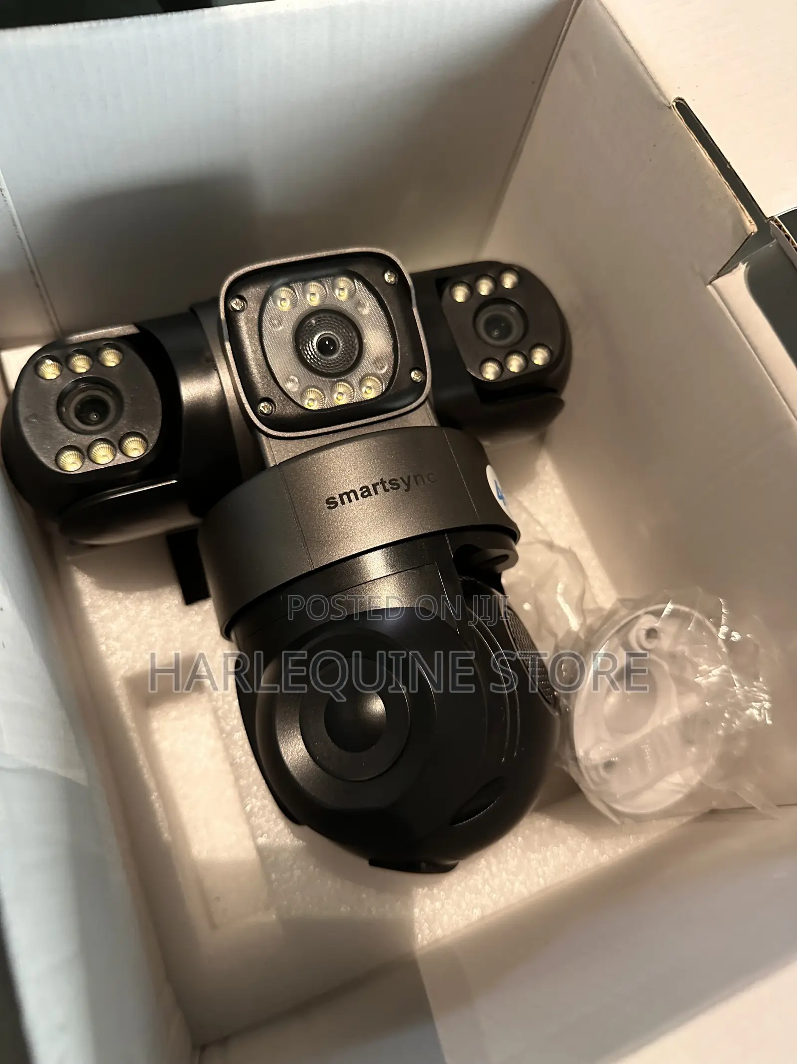 V380 Triple Lens PTZ Solar CCTV Camera