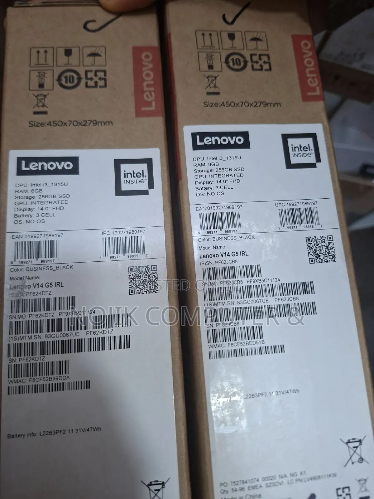New Laptop Lenovo V14 G3 IAP 4GB Intel Core i3 SSD 256GB