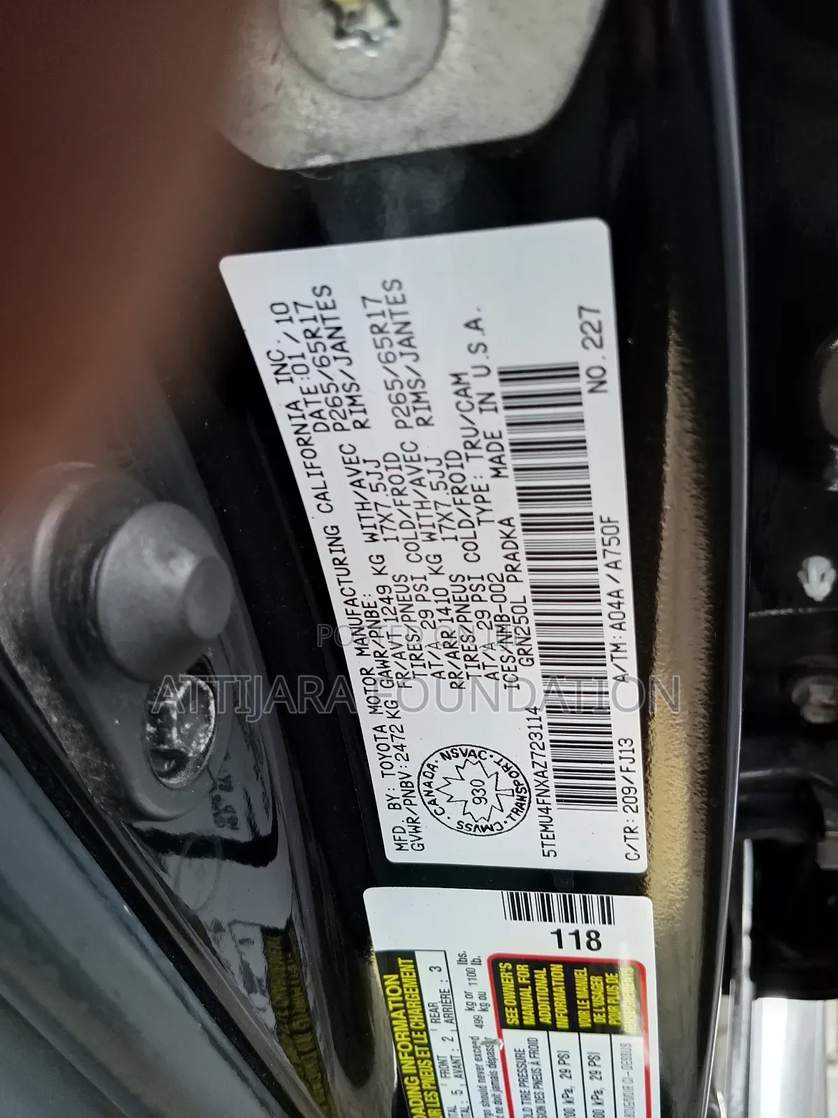 Toyota Tacoma 2010 Black