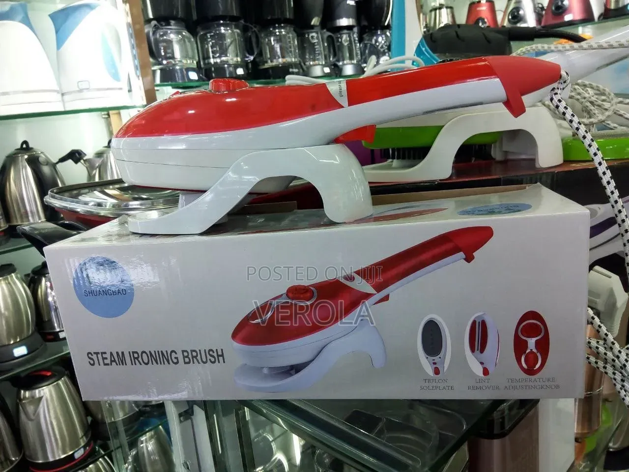 Shuangbao Portable Handheld Steam Ironing Brush & Fabric Steamer
