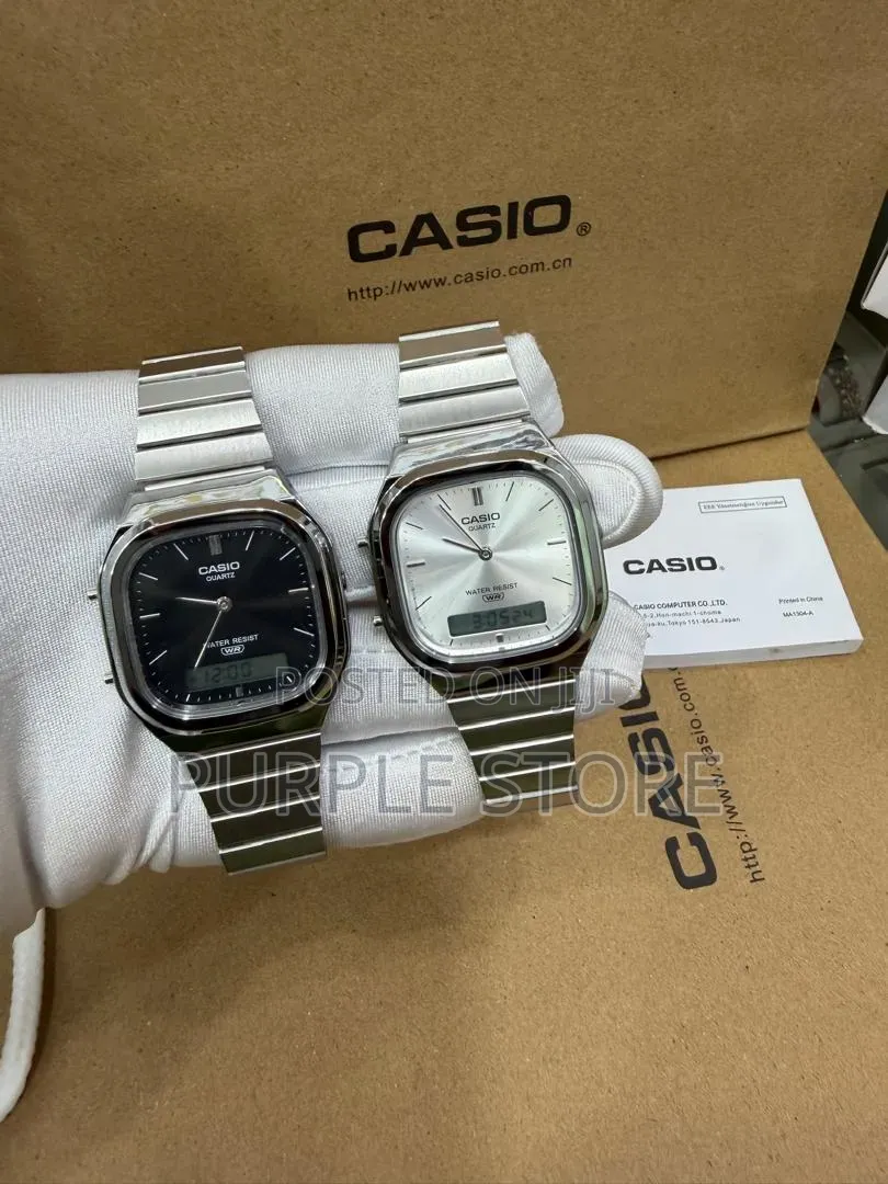 Casio Steel Digital and Analog Watches