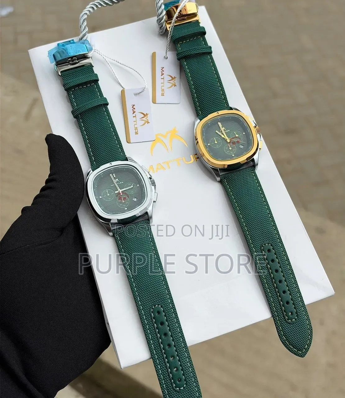 Matturi Leather Chronograph Watches