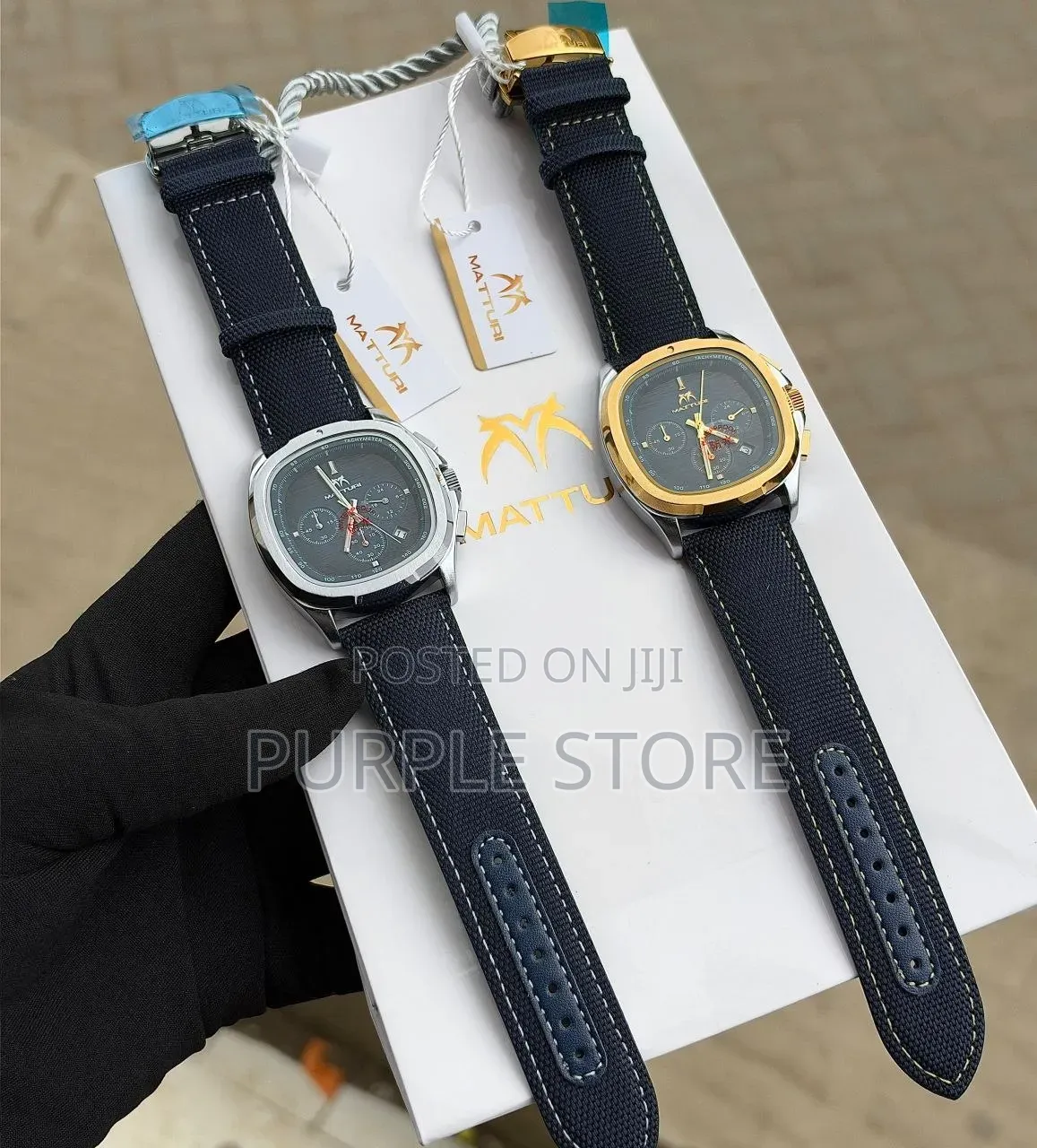 Matturi Leather Chronograph Watches