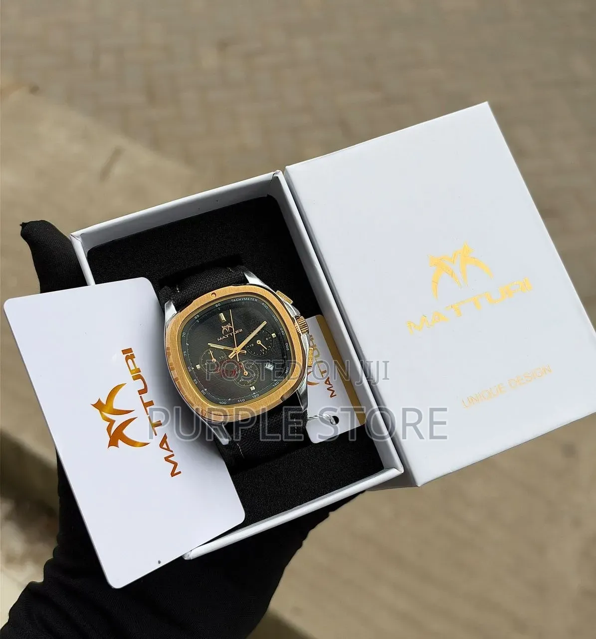Matturi Leather Chronograph Watches